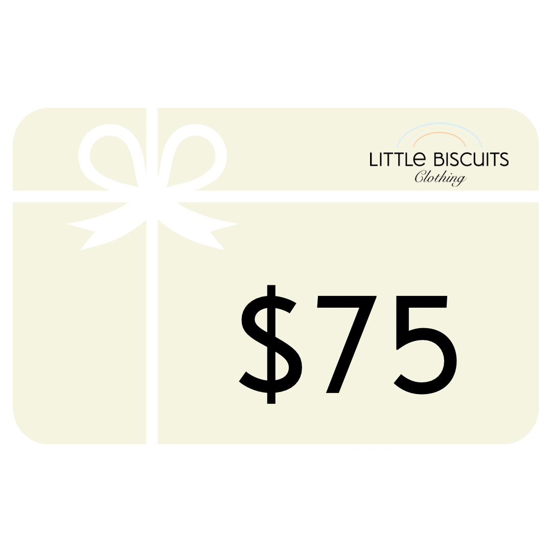 75 dollar Little Biscuits Clothing Gift Card