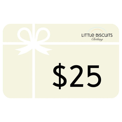 25 dollar Little Biscuits Clothing Gift Card