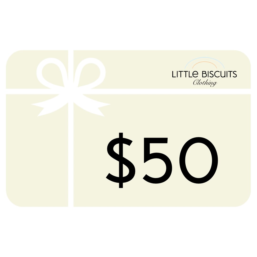 50 dollar Little Biscuits Clothing Gift Card